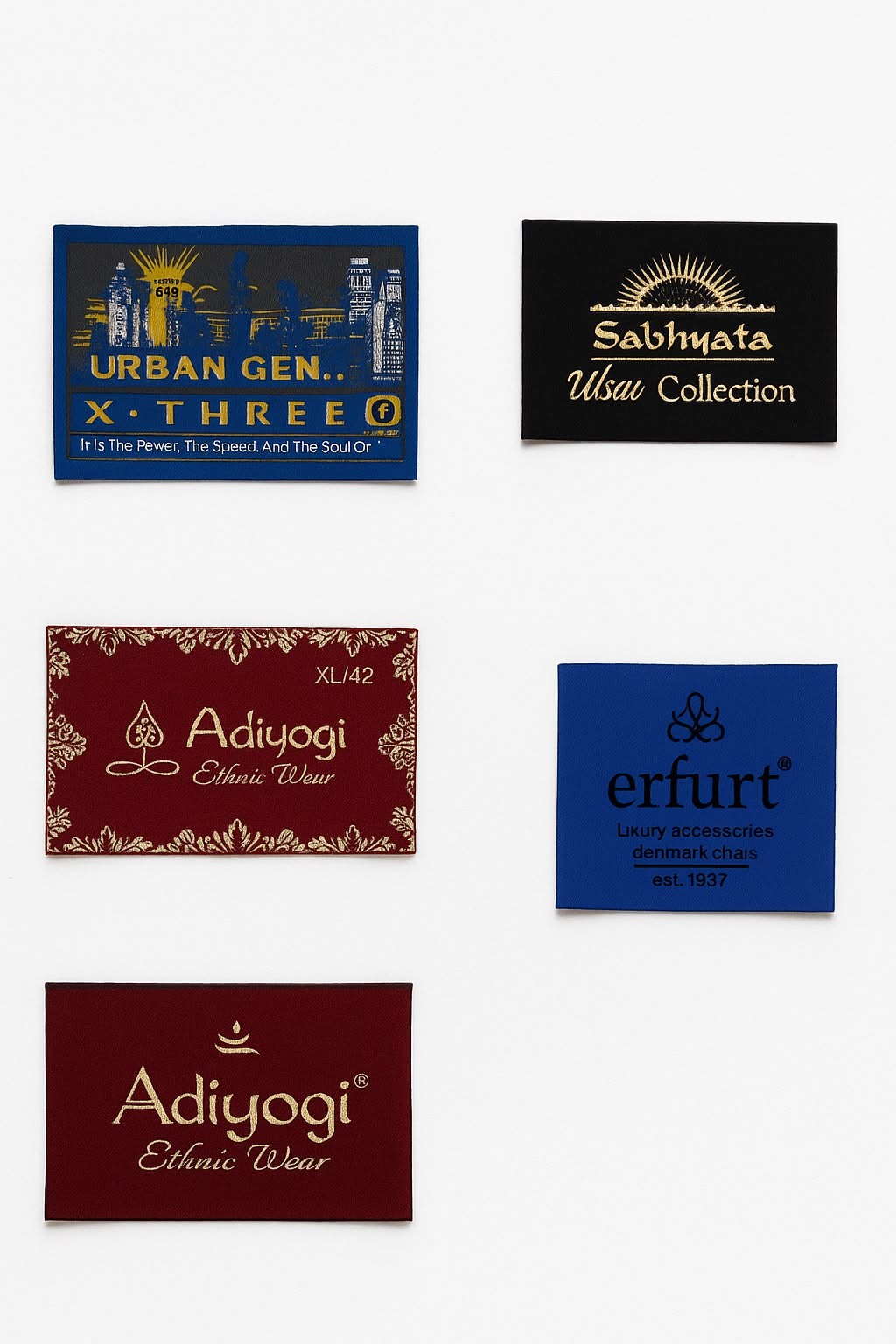 Damask Woven Label